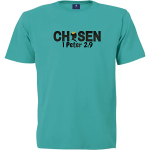 Christian T Shirt Unisex | Scripture T Shirt | Faith Based Clothing | Christian Apparel | Chosen (Glitter)
