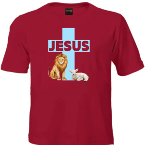 Christian T Shirt Kids | Scripture T Shirt | Faith Based Clothing | Christian Apparel | Jesus Lion & the Lamb