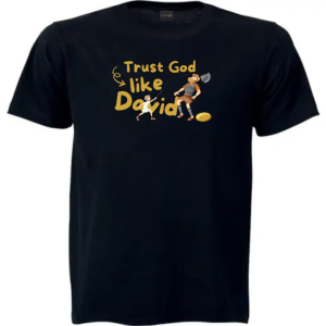 Christian T Shirt Kids | Scripture T Shirt | Faith Based Clothing | Christian Apparel | Trust God like David