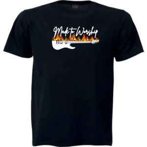 Christian T Shirt Unisex | Scripture T Shirt | Faith Based Clothing | Christian Apparel | Made to worship (guitar)