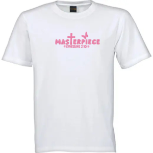 Christian T Shirt Kids | Scripture T Shirt | Faith Based Clothing | Christian Apparel | Masterpiece (Glitter)